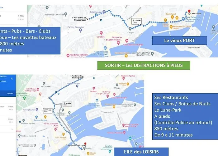 Cap Studio-cabine Jardin Clos, Port Et Agde